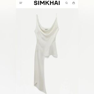 Simkhai Ronnie Asymmetric Tank Top in Ivory